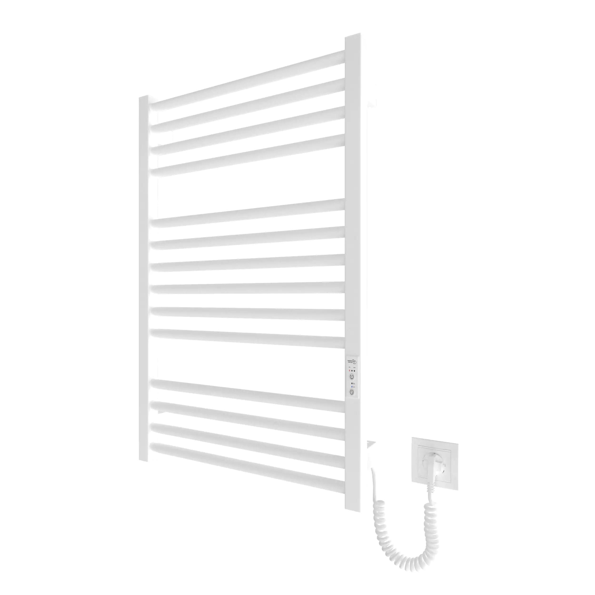 Radiador Toallero Eléctrico Seco HYGGE FAMILY Modelo DERBY Bajo Consumo de 77x53 Color BLANCO MATE