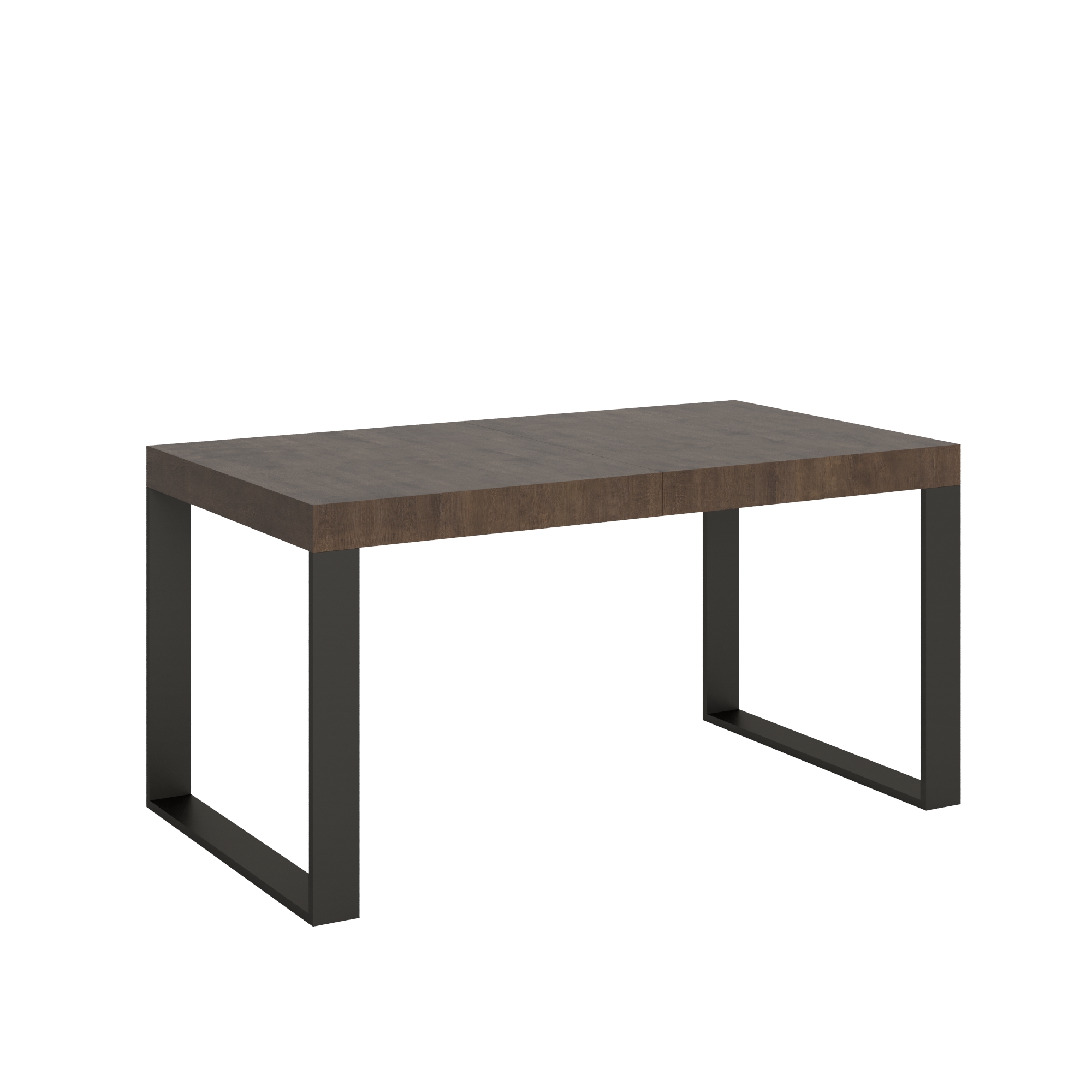 Mesa extensible 90x160/420 cm Tecno Noce Estructura Antracita - Itamoby