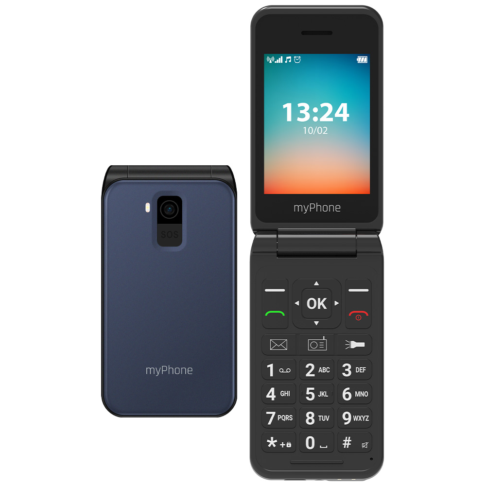 myPhone Flip LTE (Negro) SIM única TFT de 2,8" 240x320/128 MB/48 MB de RAM/Tarjeta SD/4G LTE