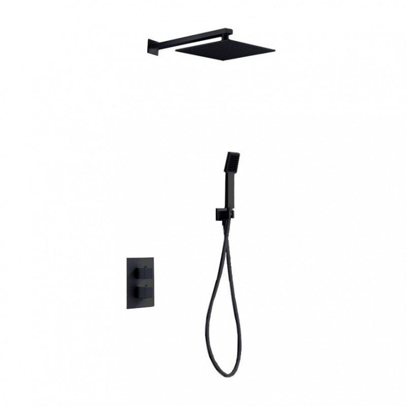 Imex Cíes GPC009/NG conjunto termostático de ducha latón acabado negro mate
