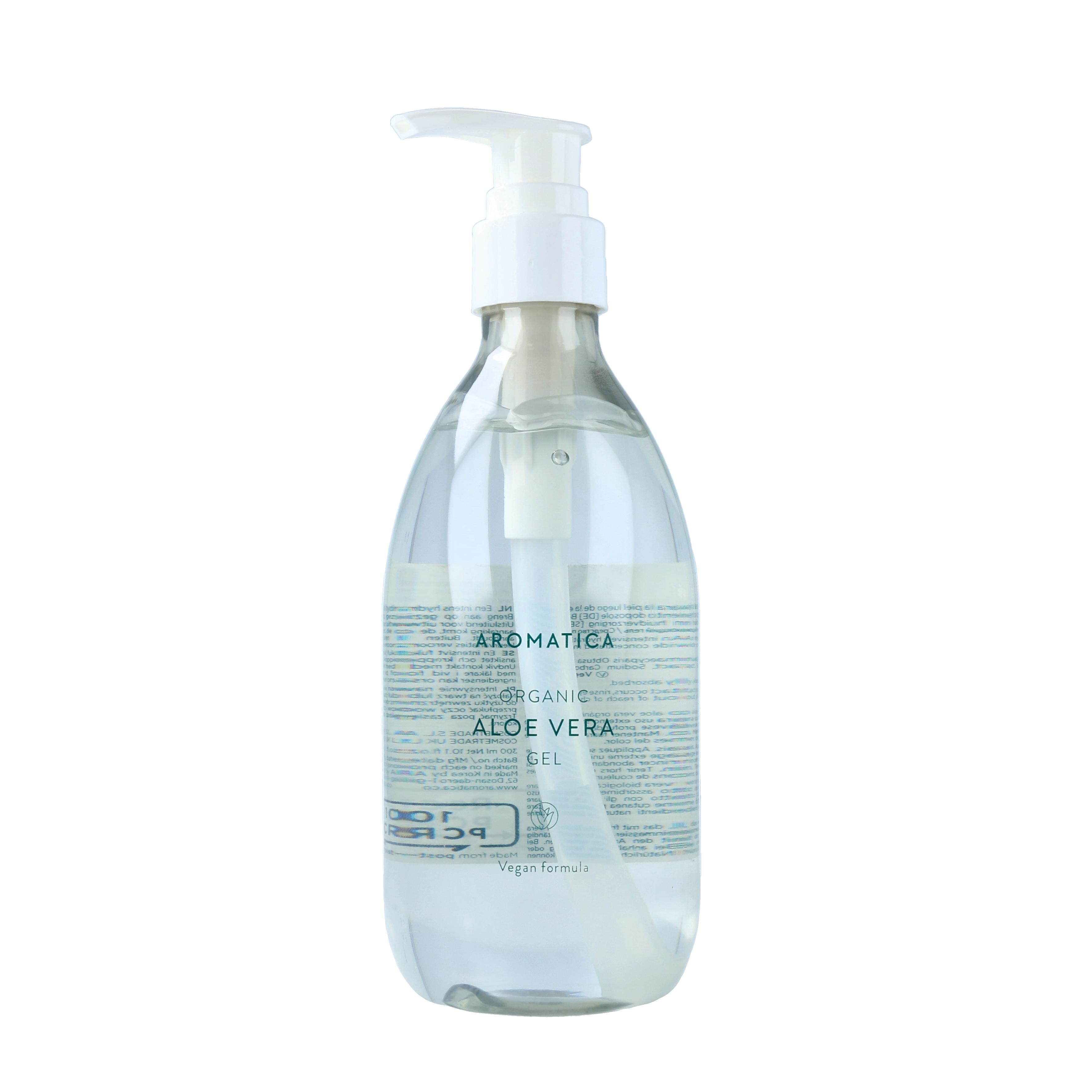 Gel de aloe vera orgánico 300 ml de gel  Aromatica