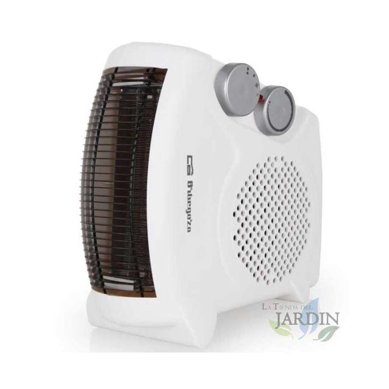 SUINGA Calefactor Horizontal y Vertical 2000 W Orbegozo | Asa para Transportar | Termostato Ajustable | Calefactor de Suelo para Hogar