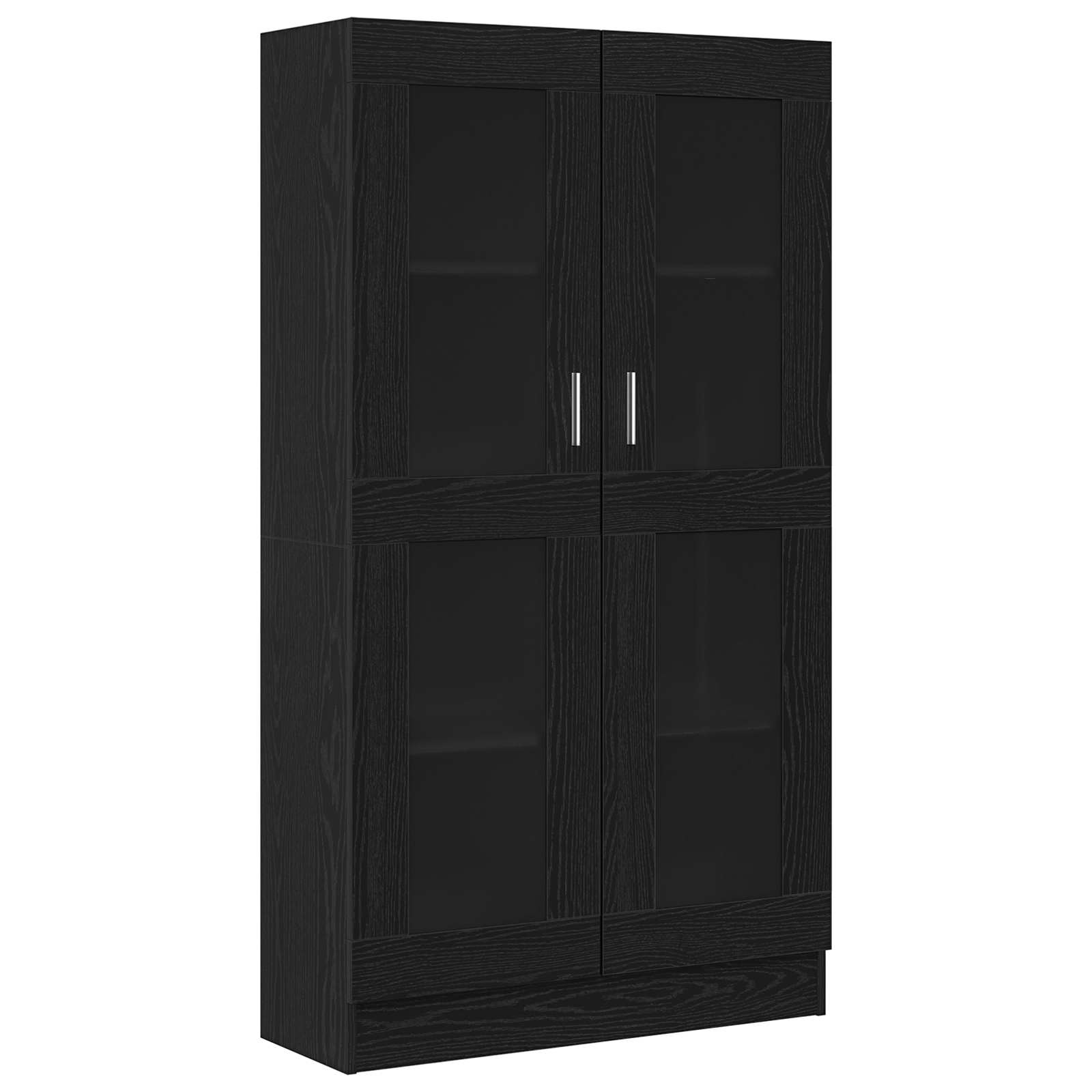 vidaXL Vitrina de madera contrachapada 82,5x30,5x150cm Multicolor