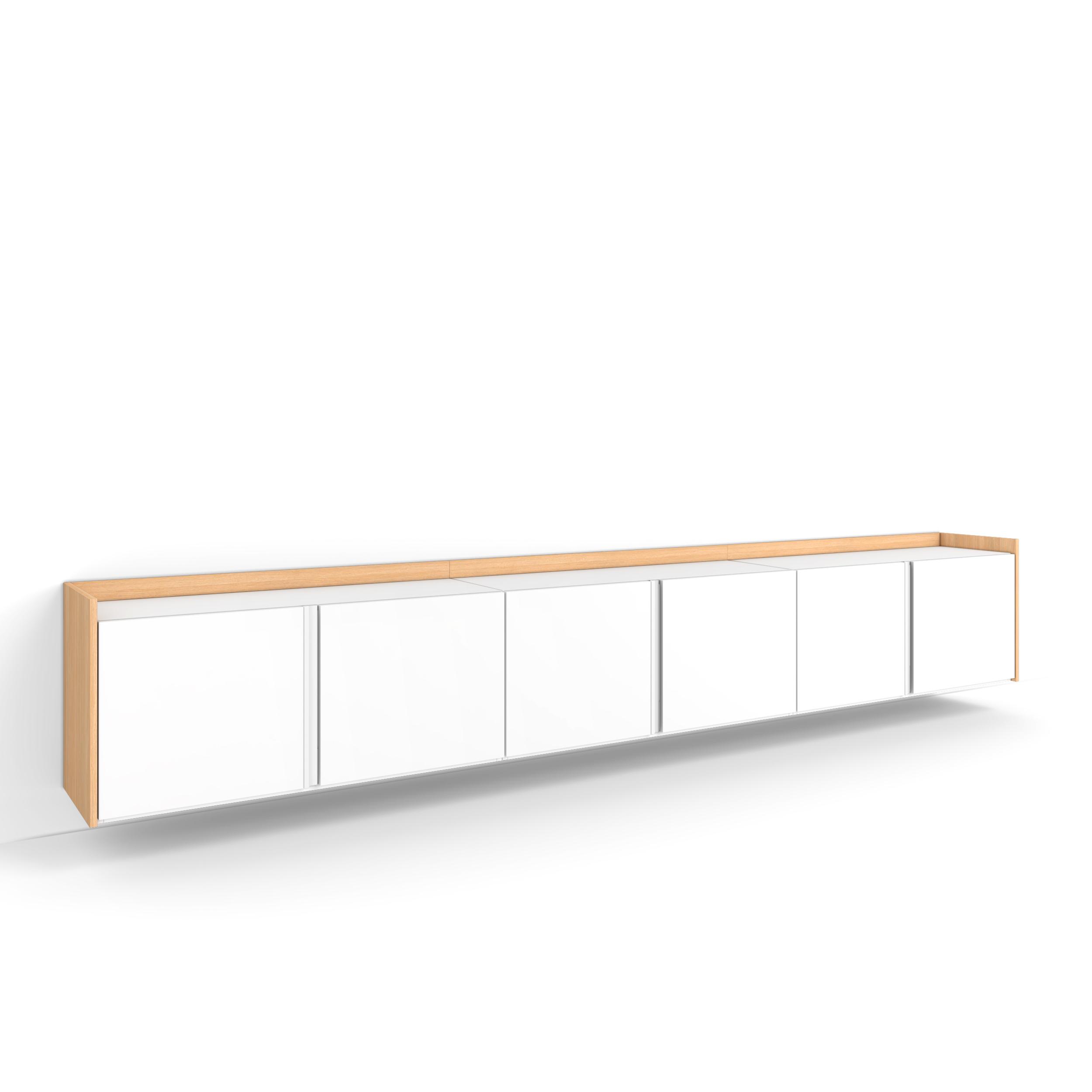 Mueble TV, Televisión, 309x35x50cm, Para TV hasta 80", Colgado, Suspendido