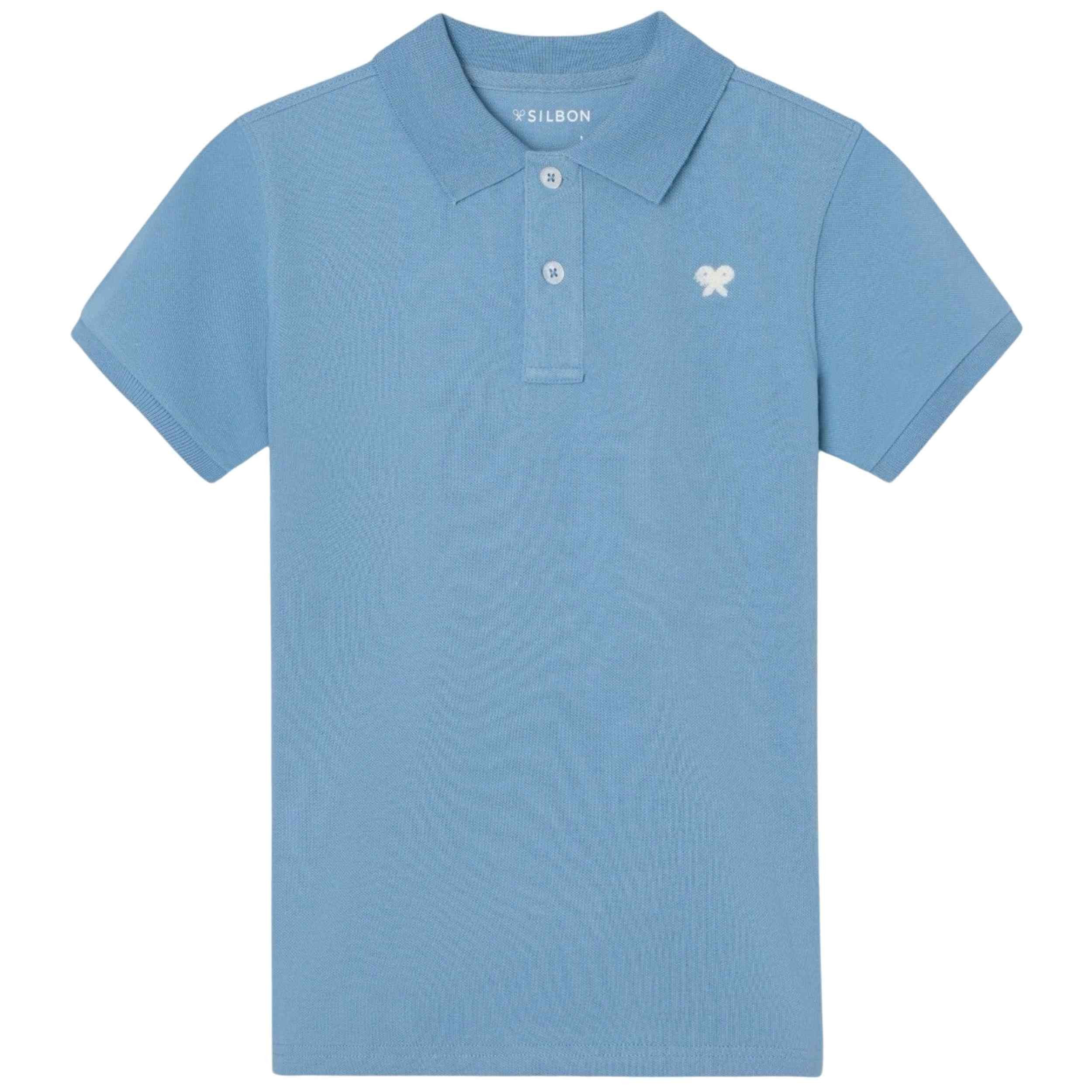 Camiseta Silbon Logo Rizo Azul Indigo