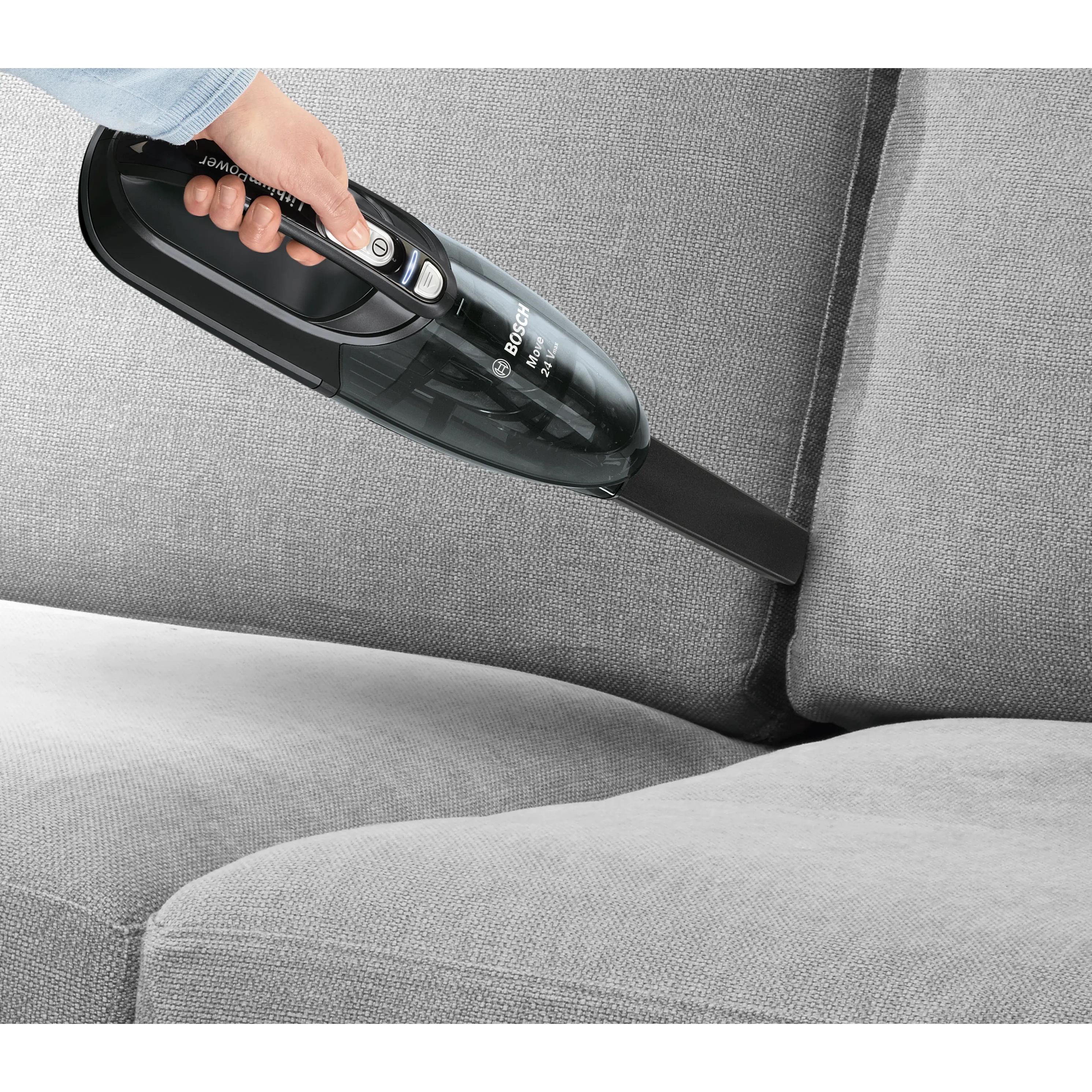Aspirador Aspirador de mano BOSCH BHN24L  | Sin bolsa, 21.6 V, Dos niveles de aspiración, Negro