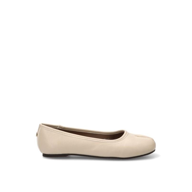 Bailarina Mustang - Mujer - Suela Plana - Modelo 56265 - Color Beige