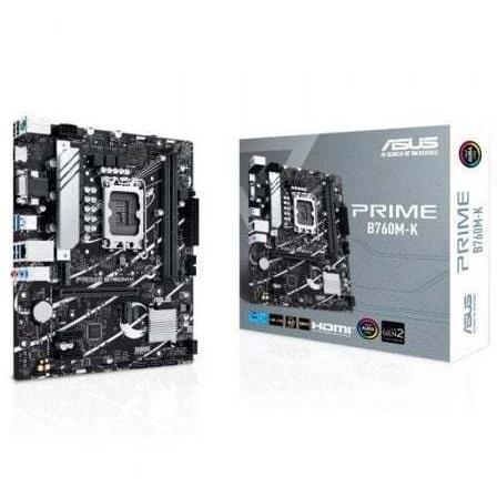 Placa Base Asus PRIME B760M-K Socket 1700/ Micro ATX