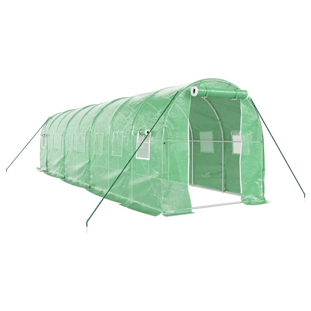 vidaXL Invernadero con estructura de acero verde Multitalles