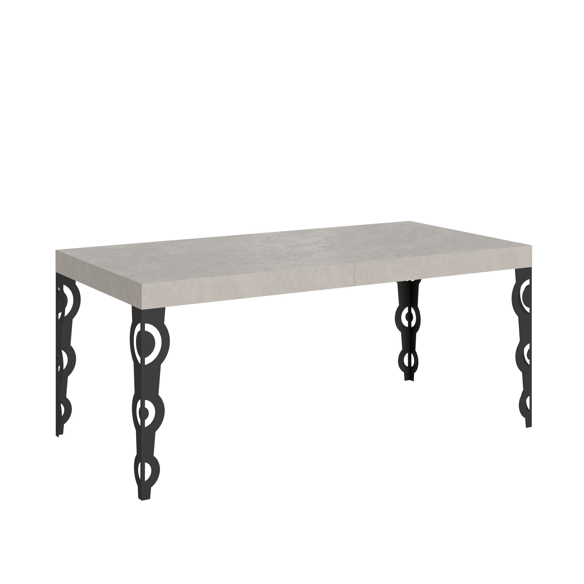 Mesa extensible Karamay Premium Cashmere 200/460x90 cm con patas antracita - Itamoby