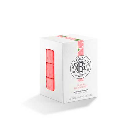 Roger & Gallet Roger Gallet Fleur Fig Savon 3X100G - Jabón Perfumado con Extracto Natural de Higo