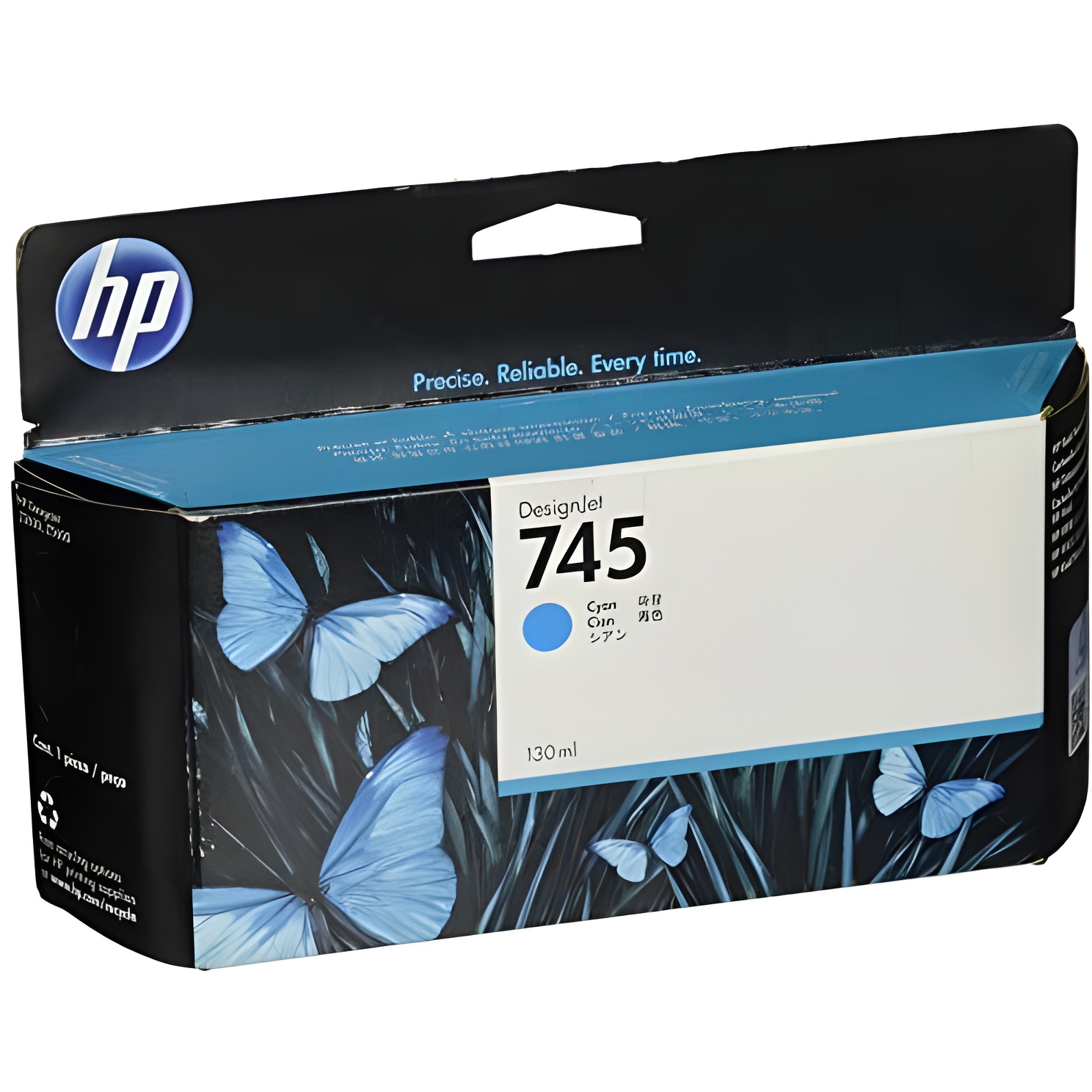 Hp 745 cartucho de tinta hp745 cian (f9j97a)