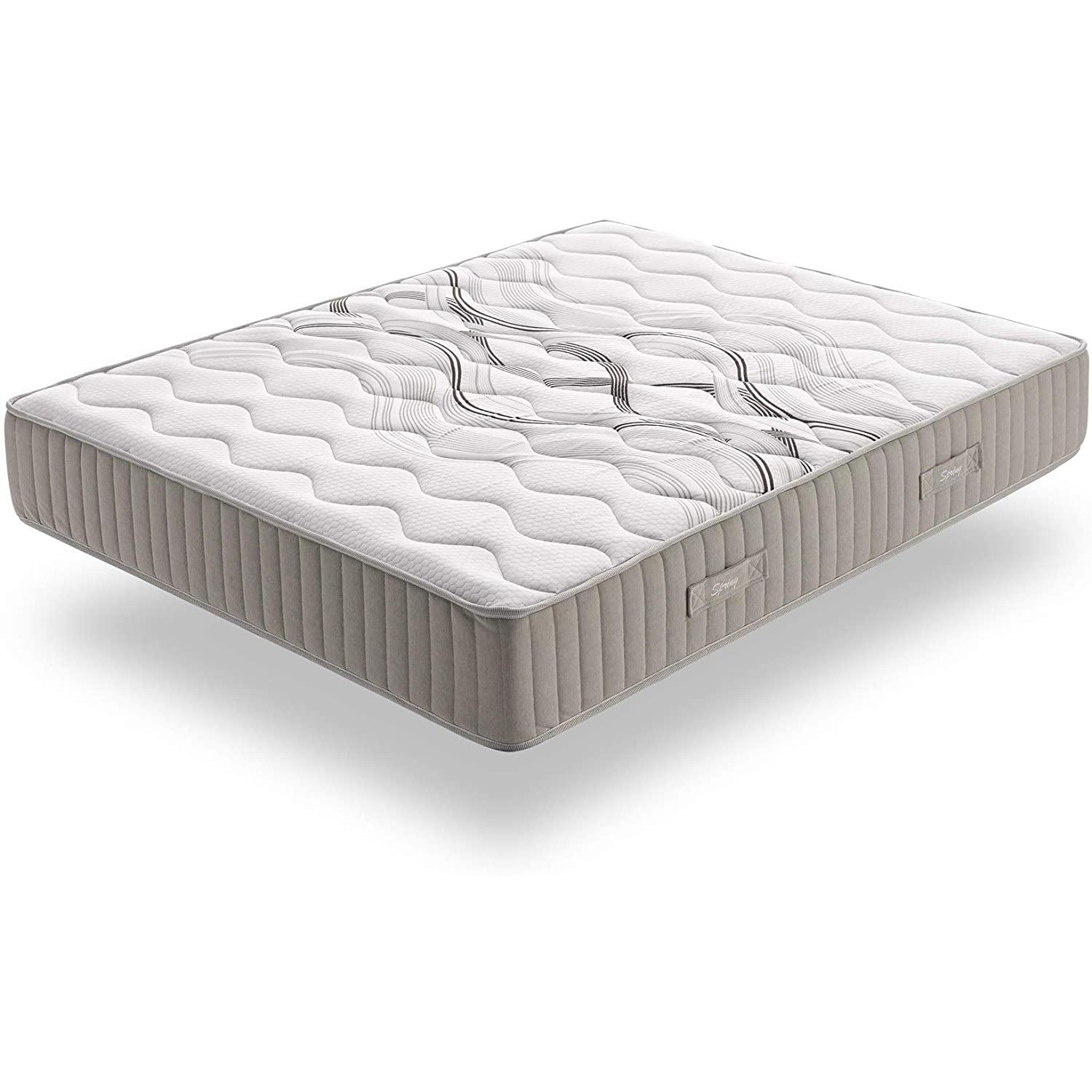 SIMPUR LOW COST SIMPUR: Colchón Muelles Ensacados HR Viscosoft - Sistema Multicapa - Multizona de Confort | 135x190 150x190 90x190