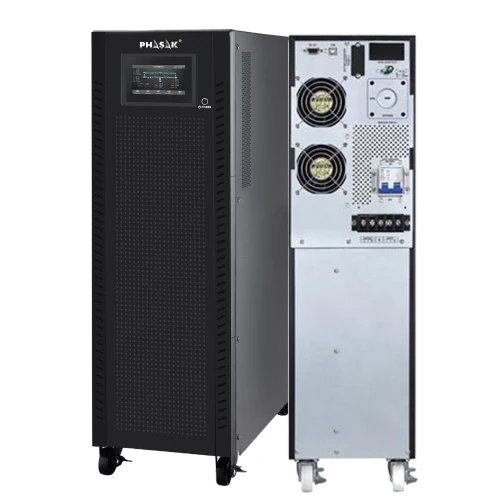 Phasak - SAI UPS online de doble conversión real PH 9284 40000 VA/40000 W con onda sinusoidal pura, regulación precisa y respaldo hasta 15 min para centros de datos