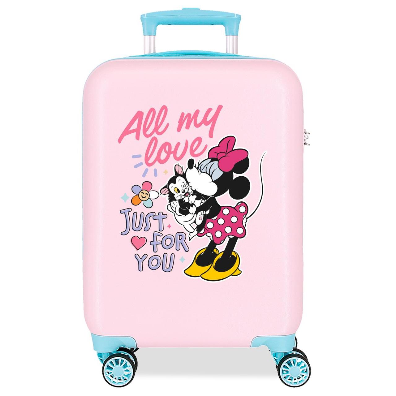 Maleta de cabina Disney Mickey y Minnie ABS 33 cm x 50 cm x 20 cm