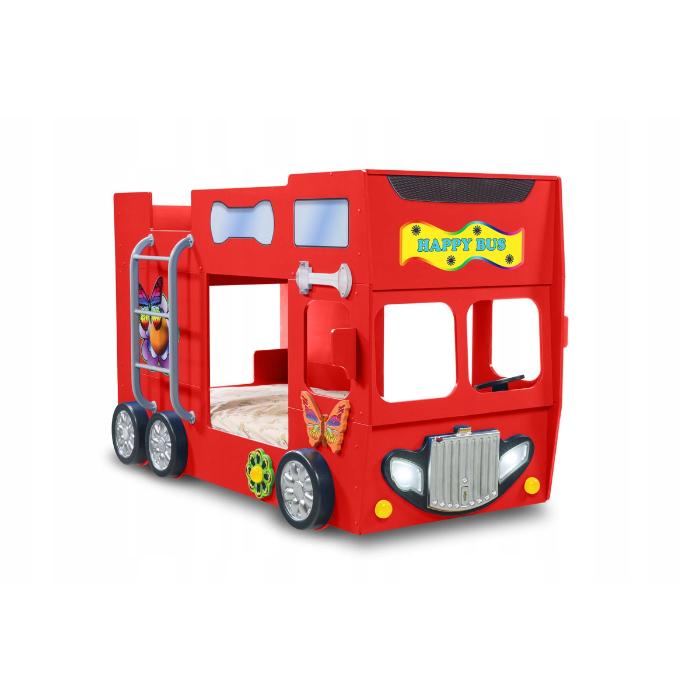 Cama Plastiko Happy Bus Red