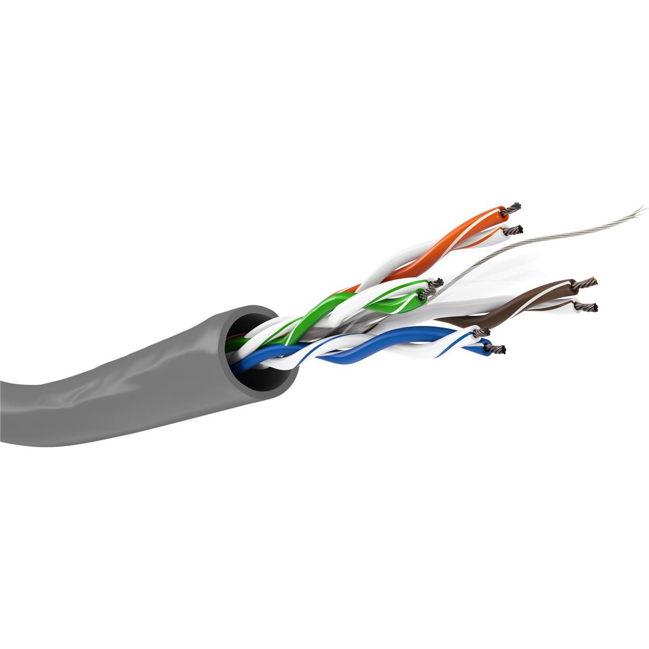Goobay Patch cable 4x2xAWG24/7 Cat6, 100m cable de red Gris