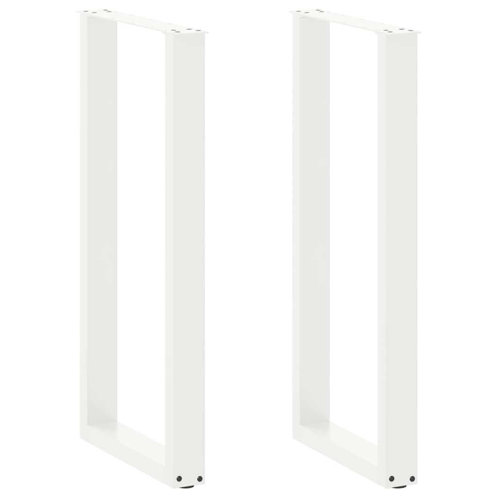 vidaXL Patas para mesa de bar en forma de U (2 unidades) 50 x 100-101 cm, acero