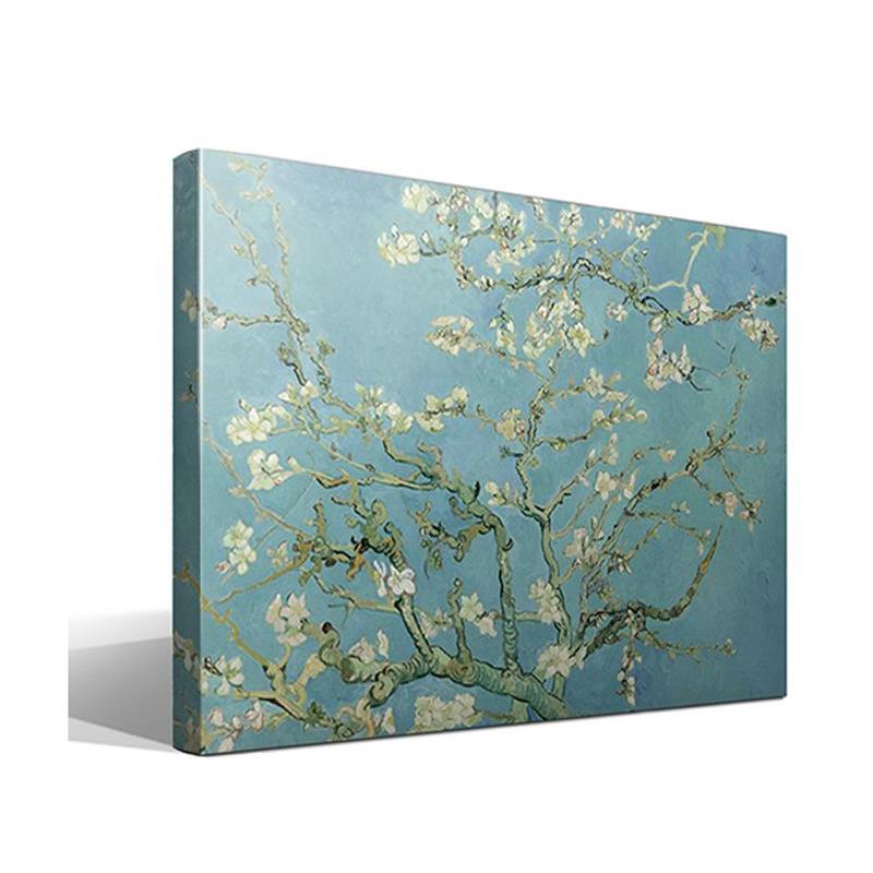 Cuadro de Almendro en Flor de Van Gogh - Lienzo de Algodón 100% - Alta Resolución - Fabricado en España