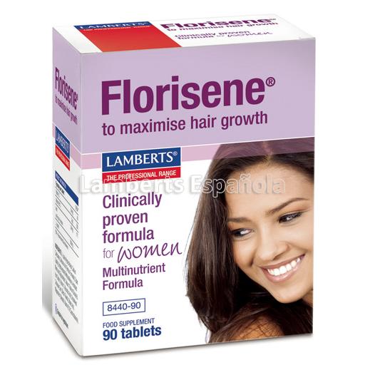 Lamberts Florisene para la Caída del Cabello - Hierro Altamente Absorbible - L-lisina - Nutrientes Sinérgicos - 90 Comprimidos Diarios