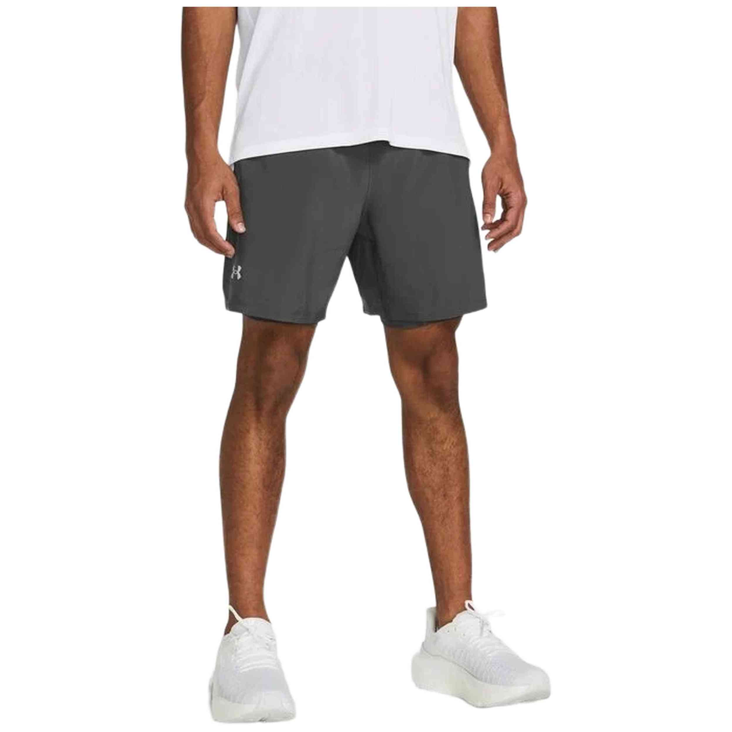 Pantalon Corto Under Armour modelo 1382641-025 para Hombre en color Gris