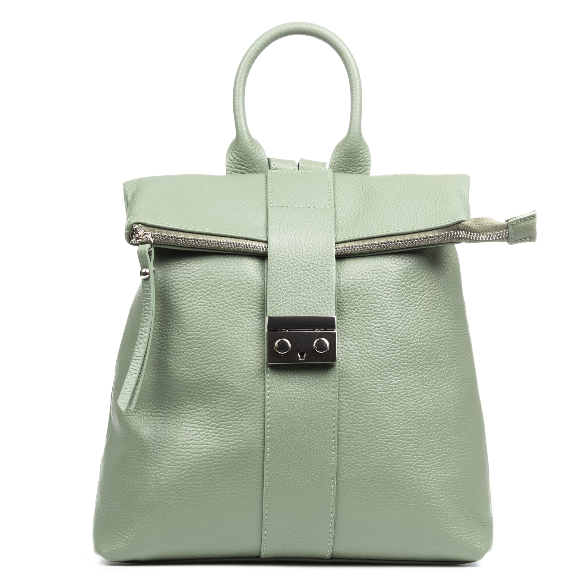 Firenze Artegiani. Foca Bolso mochila Mujer.Piel auténtica Dollaro . Made in Italy. Vera Pelle Italiana.