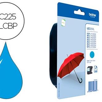Liderpapel Cartucho de Tinta Ink-jet Brother LC-225XLCBP MFC-J 4420 DW / MFC-J 5620 DW Cian Alta Capacidad 1200 Pag