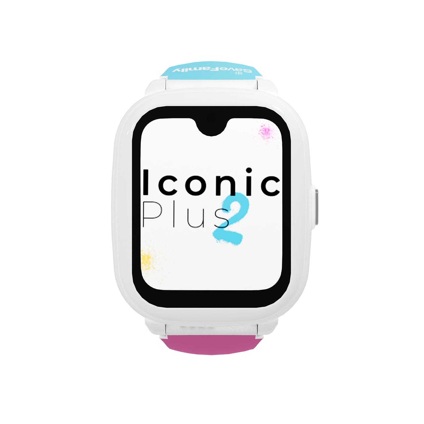 Reloj gps niño SaveFamily Relojes con GPS Iconic Plus 2 4G Reloj Inteligente niño Llamada Vídeo Face ID WhatsApp Inteligencia Artificial IA Spotify WIFI Bluetooth App Estampada Color POP Medidor de constantes relojes inteligentes smartwatch NO INCLUYE SIM