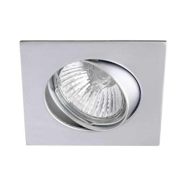 Wonderlamp Foco empotrable BASIC cuadrado acero. Wonderlamp