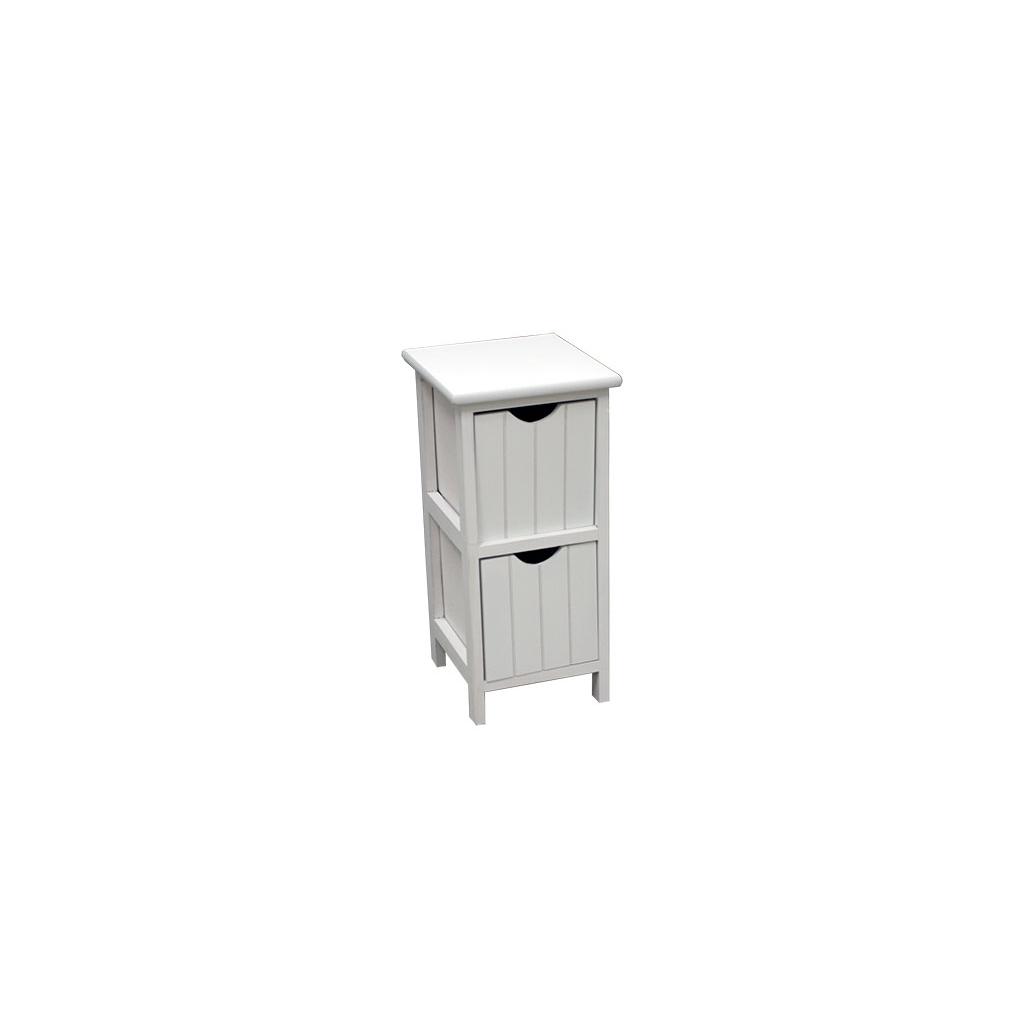 Cajonera blanca o mueble auxiliar para cualquier rincón del hogar.
