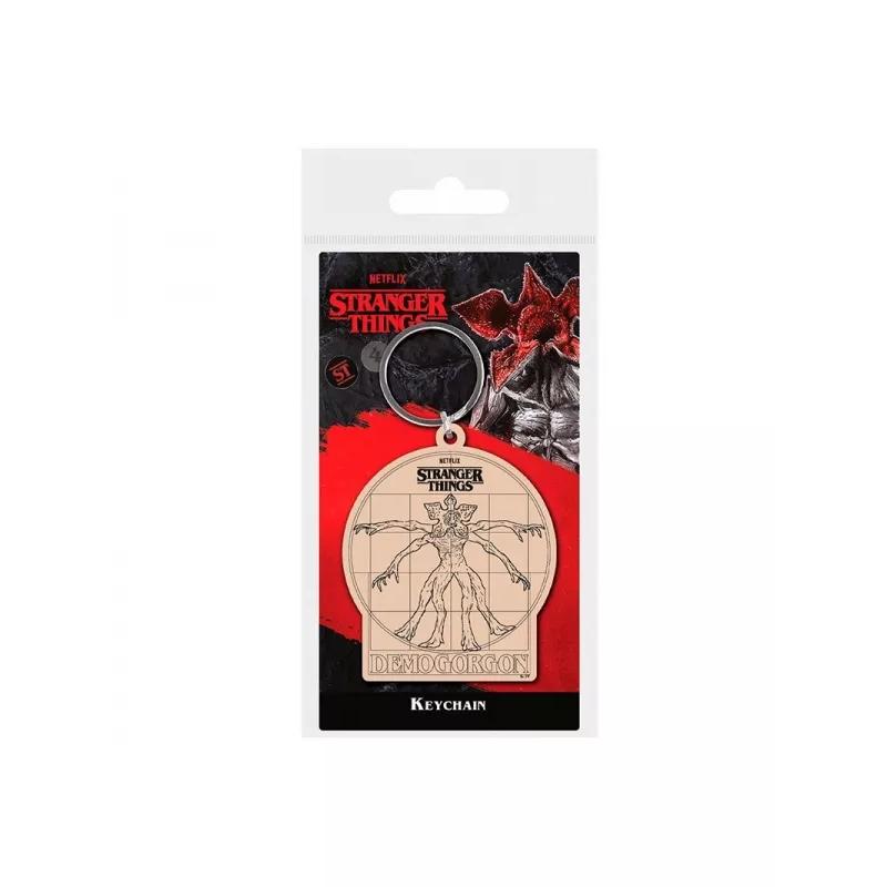 PYRAMID - Llavero de Demogorgon de Vitruvio - Serie Stranger Things - Material de caucho de calidad - Regalo original para amigos y familiares