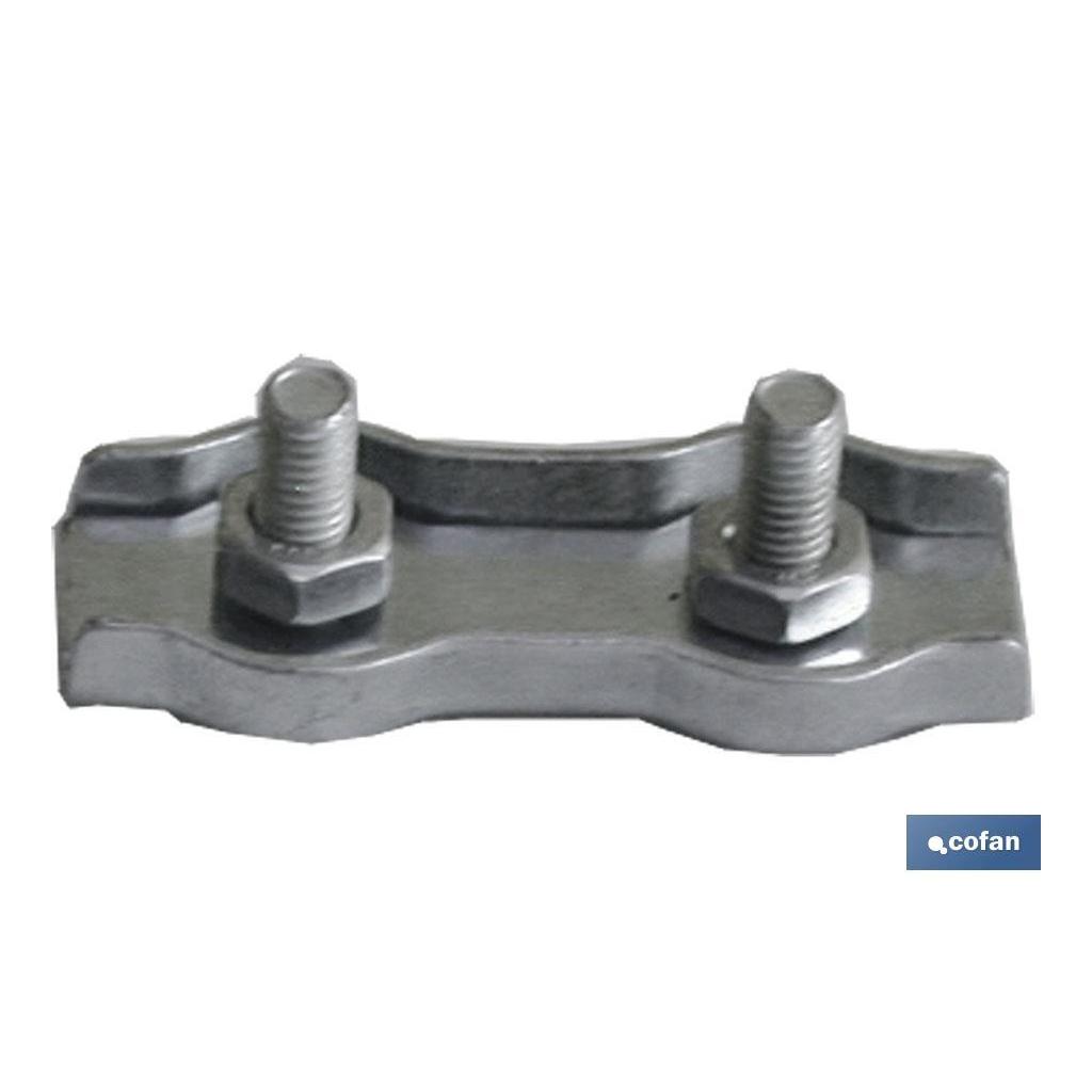 Sujetacables Planos Dobles Cofan - 50 Unidades