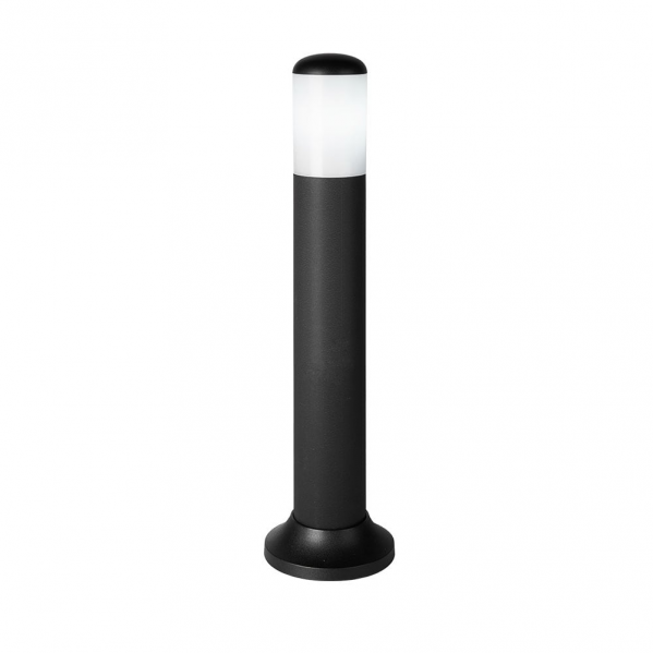 Pilar exterior azafran 1xe27 negro 40x9,1x9,1 cm policarbonato ip44