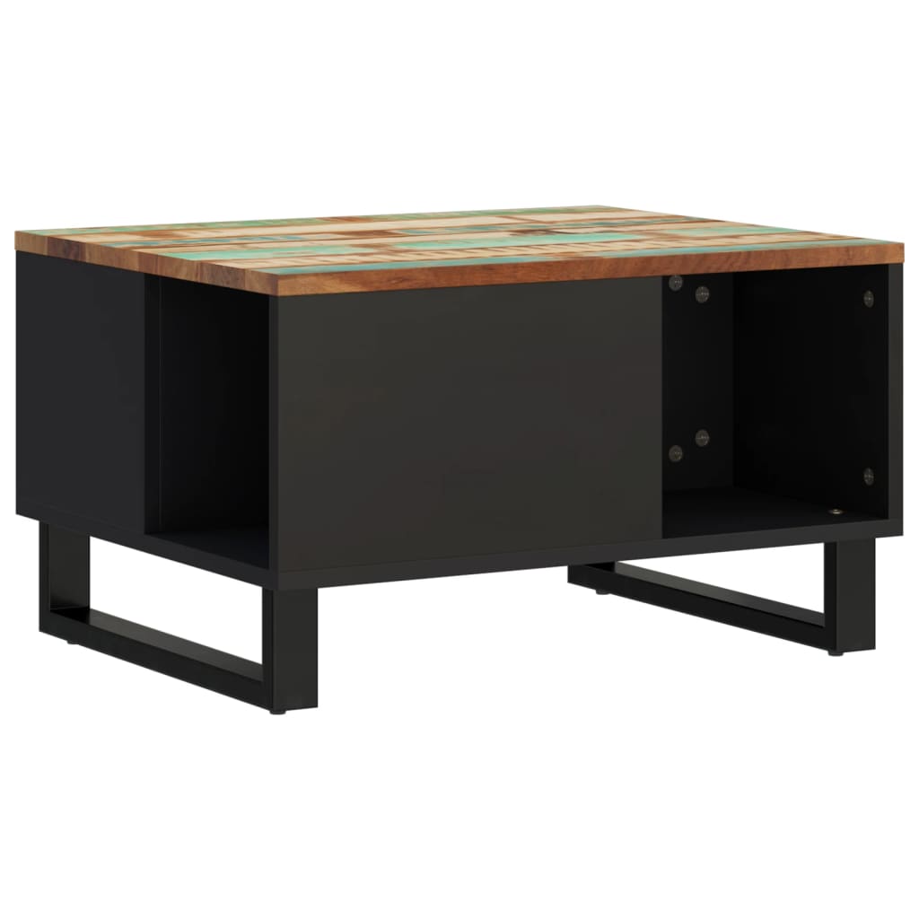 Vidaxl Mesa de Centro de Madera Maciza Mango 60x50x35 Cm Marrón Claro