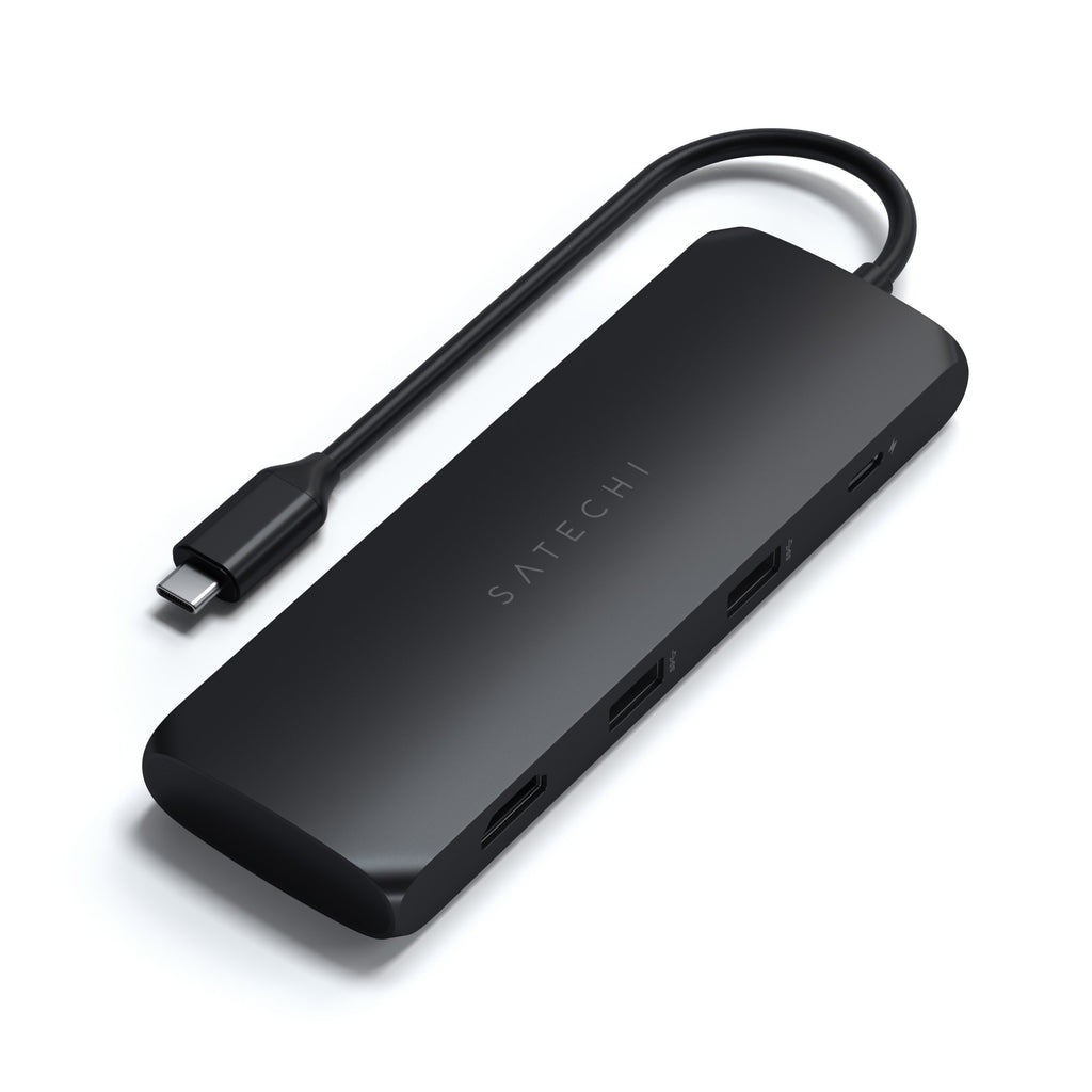 Satechi ST-UCHSEK base para portátil y replicador de puertos Alámbrico USB 3.2 Gen 2 (3.1 Gen 2) Type-A Negro