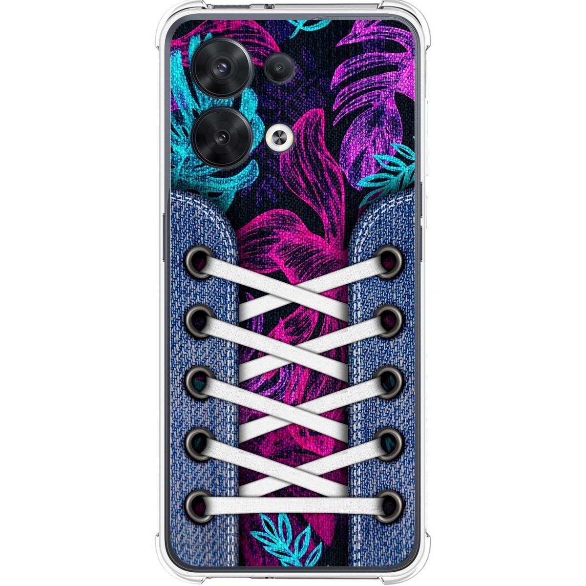 Funda Silicona Antigolpes para Oppo Reno 8 5G diseño Zapatillas 07 Dibujos