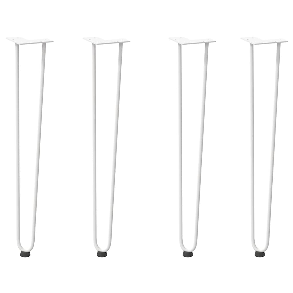 vidaXL Patas de horquilla para consolas (4 unidades) 72 cm, acero macizo