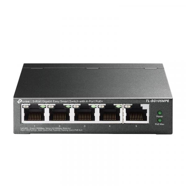 Tp-link tl-sg105mpe smart l2 switch 5 gigabit ethernet ports 4 poe ports 1 gigabit