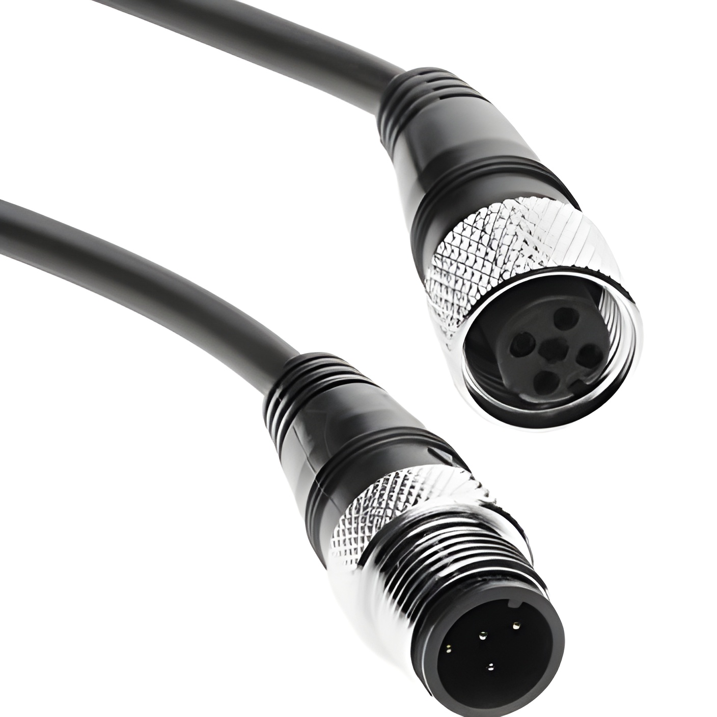 Cable de 5 mts con conector M12 para kits AHD de visión trasera Yatek, EL81067