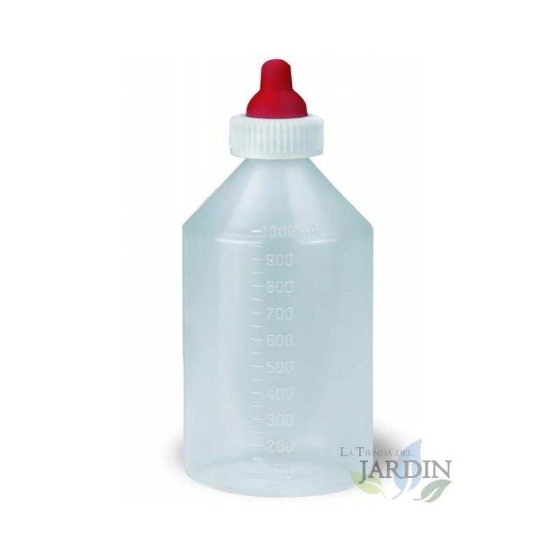 SUINGA Biberón para corderos y terneros 1 litro. Ideal para alimentar a corderos y terneros de forma fácil y segura