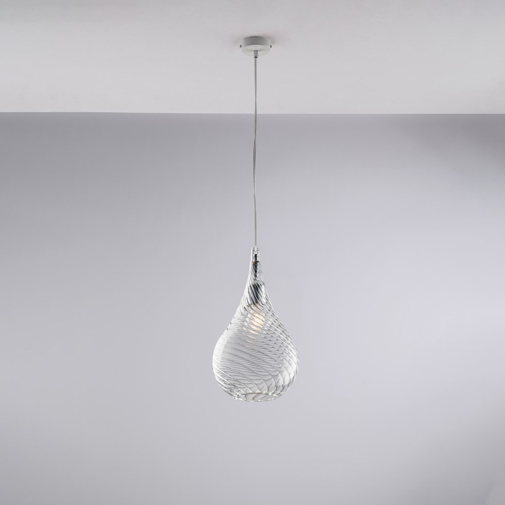 Modern Lámpara Pluvia Transparente 1 Luz E27
