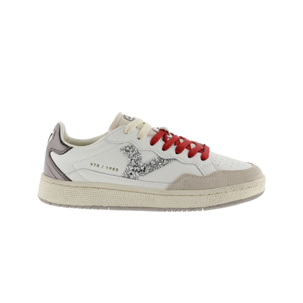 Victoria 1985 SMASH Zapatillas de piel con piezas de glitter y metalizadas 8806103