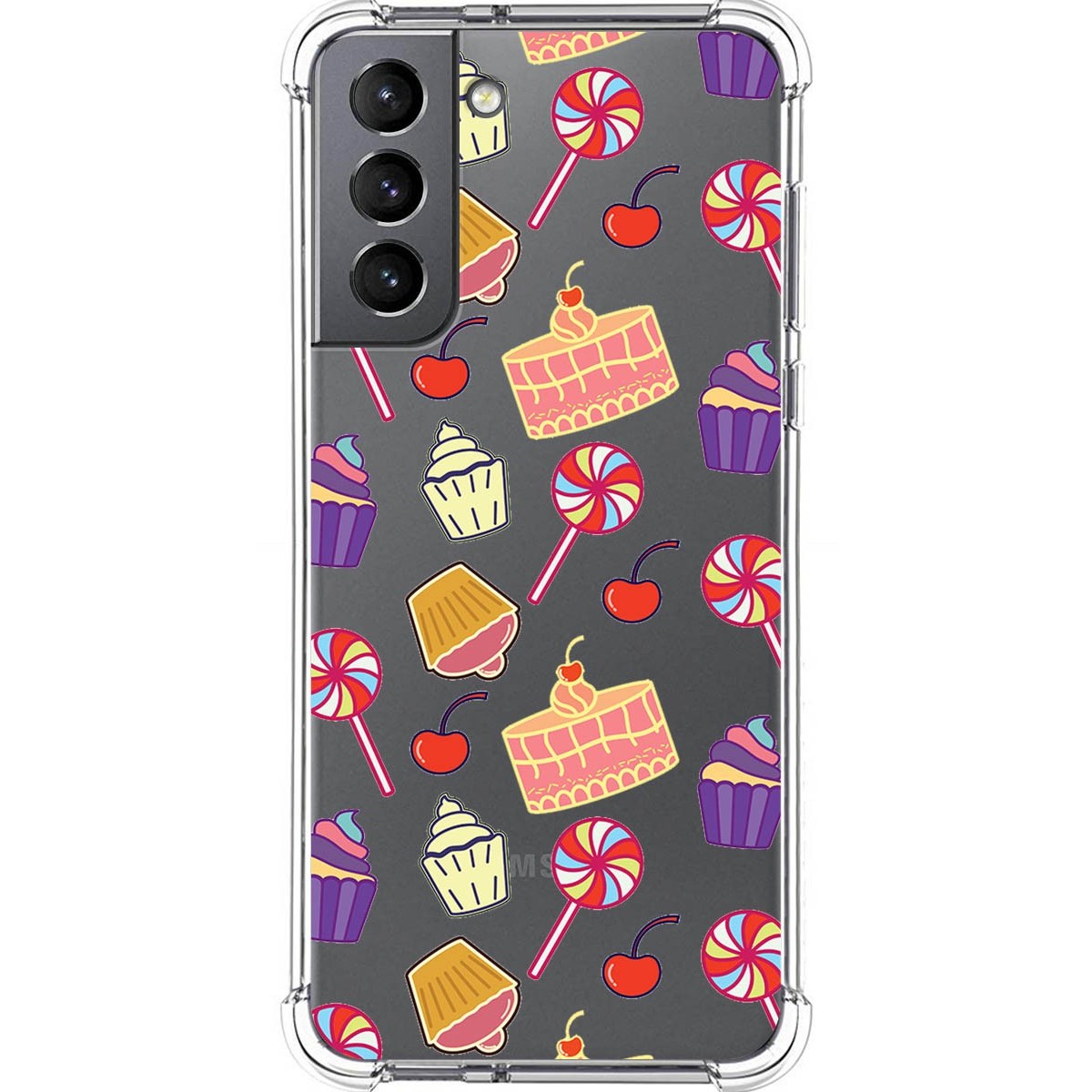 Tumundosmartphone Funda Silicona Antigolpes para Samsung Galaxy S21 5G diseño Dulces 01 Dibujos