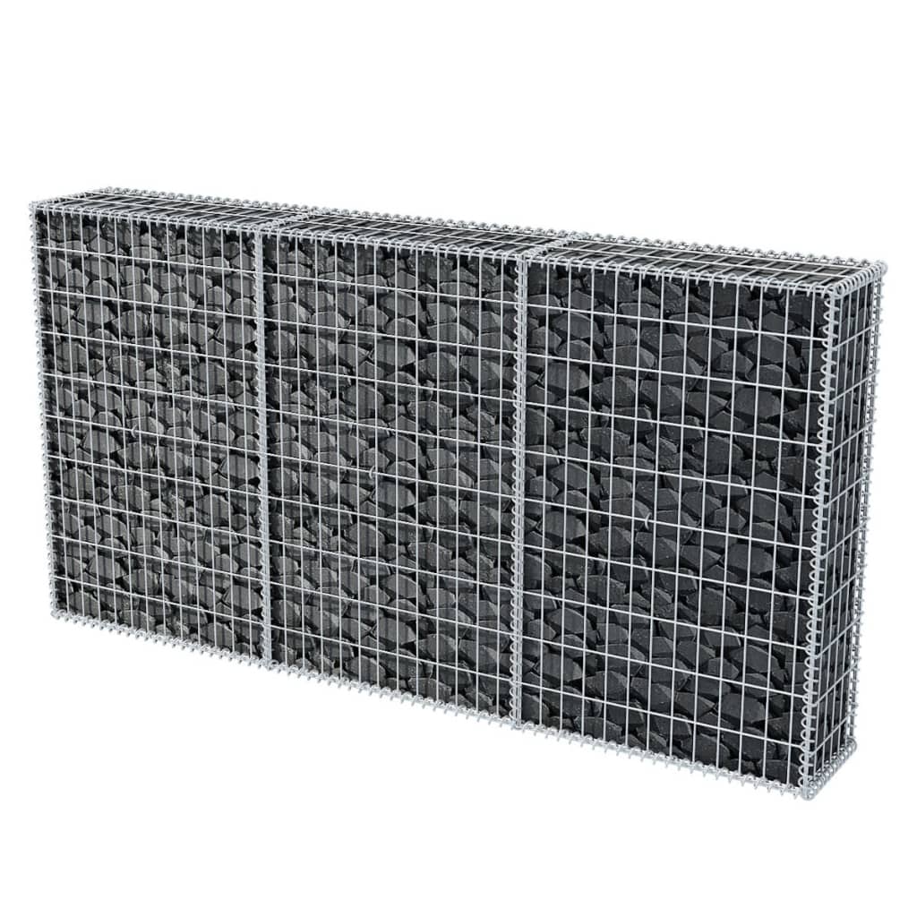 Vidaxl - Cesta de Muro de Gaviones de Acero Galvanizado - 200 X 30 X 100 Cm