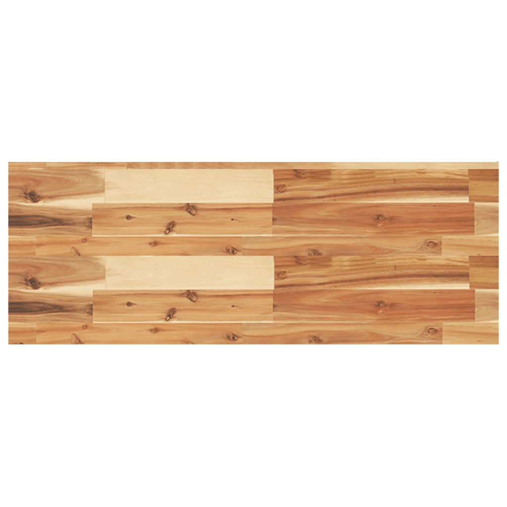 Vidaxl Estante Flotante Madera Maciza Acacia Sin Tratar 80x30x4cm Marrón Oscuro
