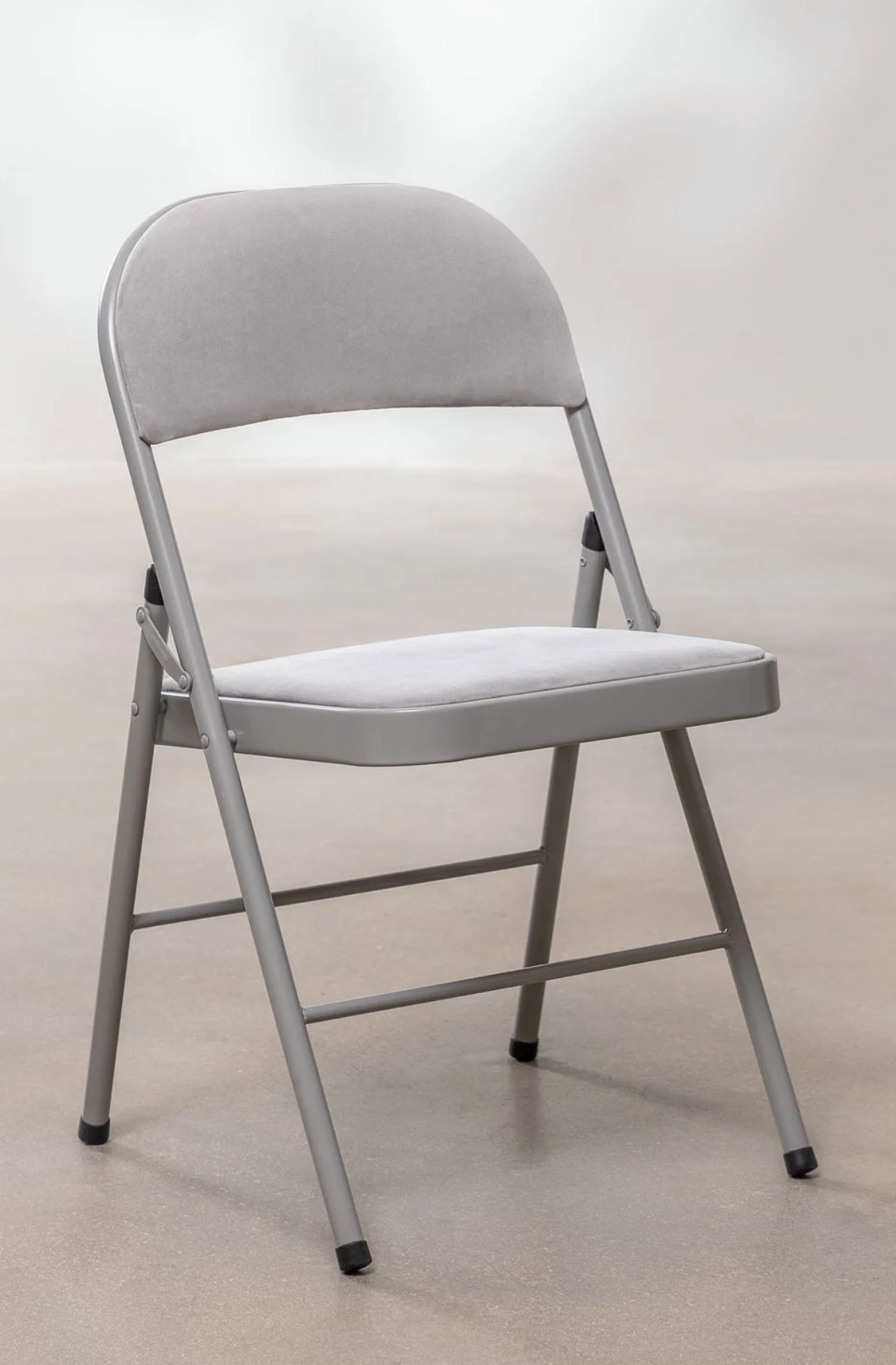 ORION91oficial® - Silla Plegable ARIES Terciopelo (VARIOS COLORES) Perla, Comedor Oficina Salón Teletrabajo Cocina - spaziOrion9