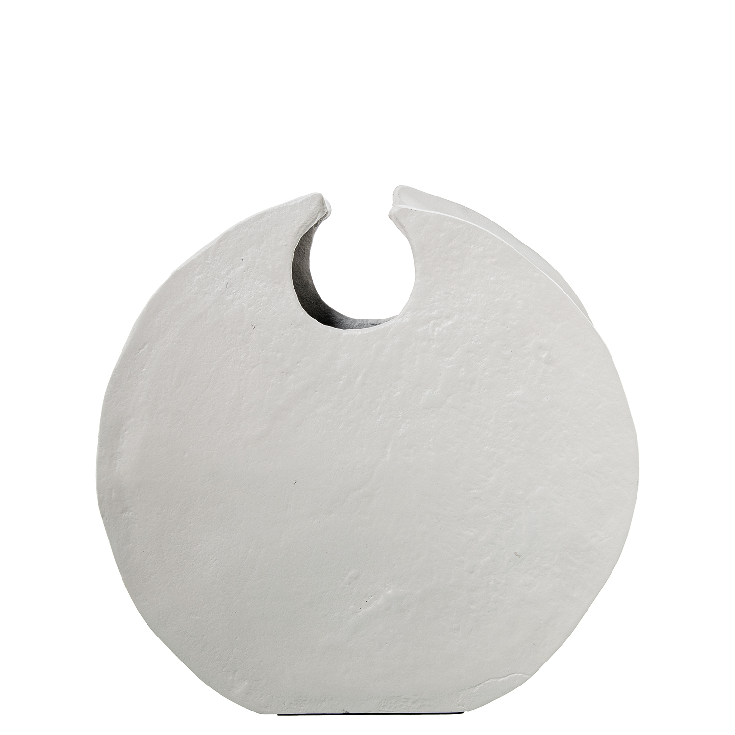 Jarron aluminio 31cm blanco 32x7x31cm