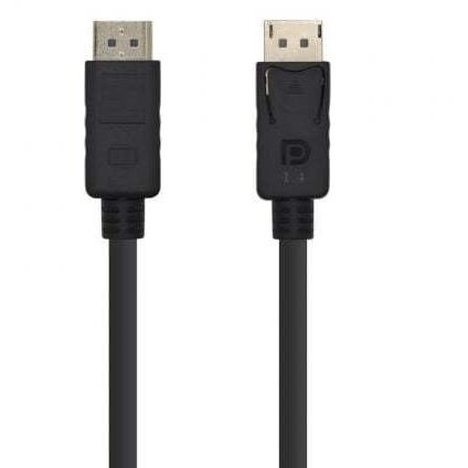Cable Displayport 1.4 8K Aisens A149-0390/ Displayport Macho - Displayport Macho/ 2m/ Negro