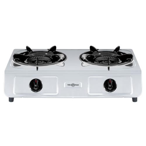 Hornillo gas VITROKITCHEN natural 2 fuegos inox 265IN