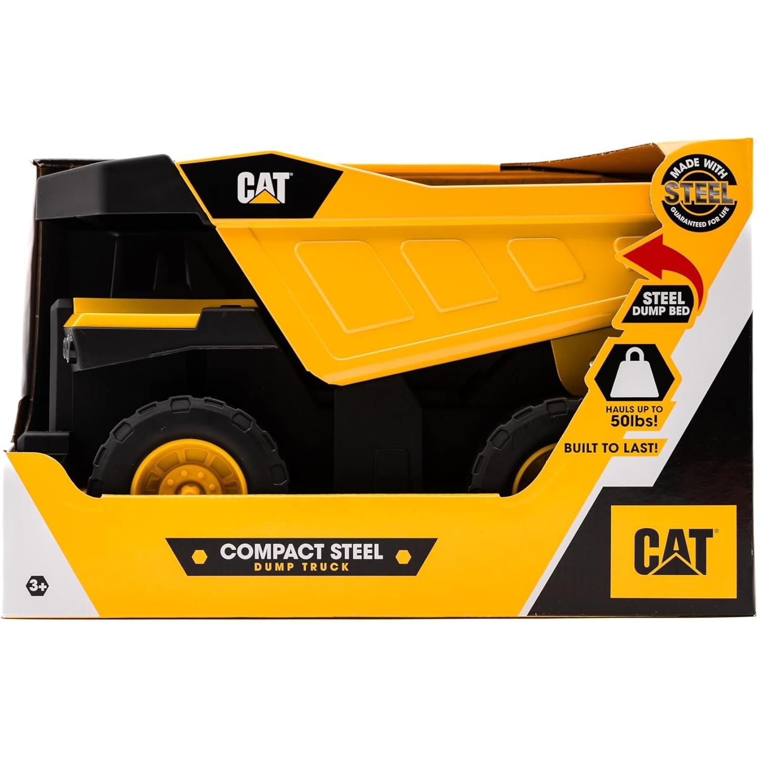 CATtoysOfficial Camión Volquete para Niños | Vehículo de Construcción de Acero | Juguete Resistente con Volquete Funcional | Regalos y Juguetes para Niños de 3 Años o Más | Juguetes al Aire Libre (Funrise 83426)